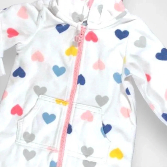 Carter’s Hooded Fleece  Sleeper - Picture 3 of 5